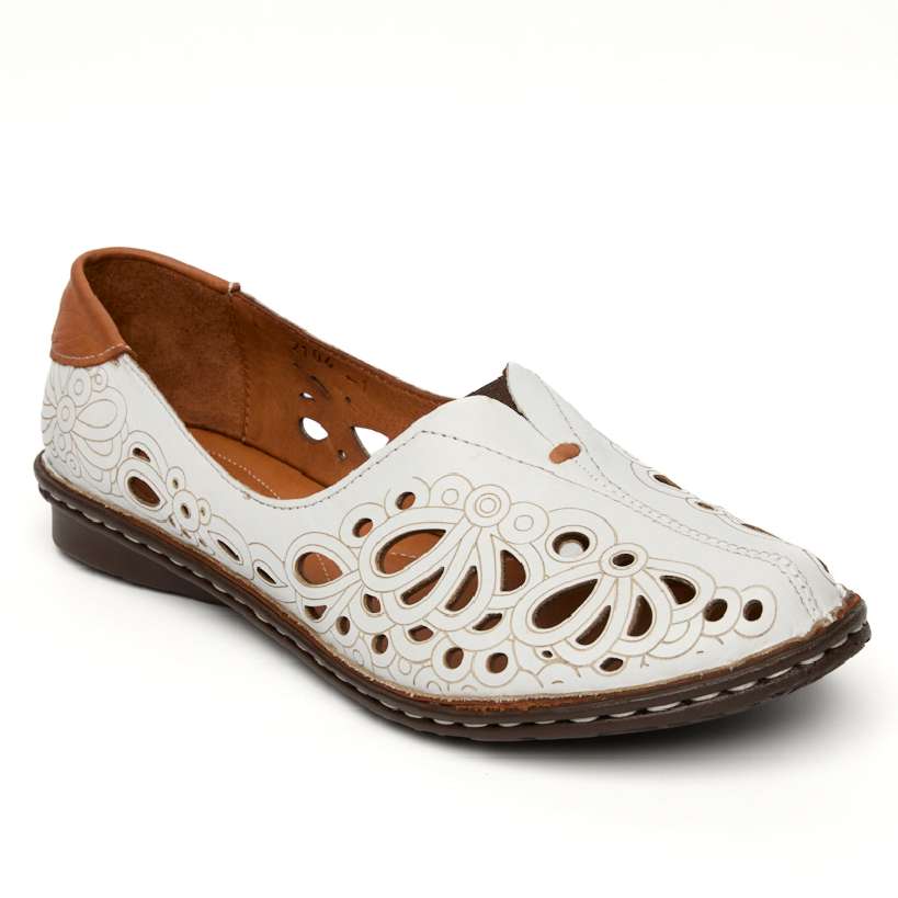 307-2104-1-beyaz-deri Мокасины жен.кожа-кожа белый